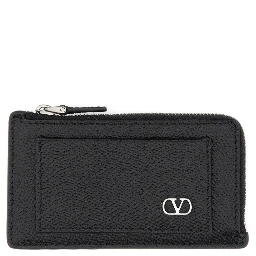 "VLOGO SIGNATURE" LEATHER COIN PURSE