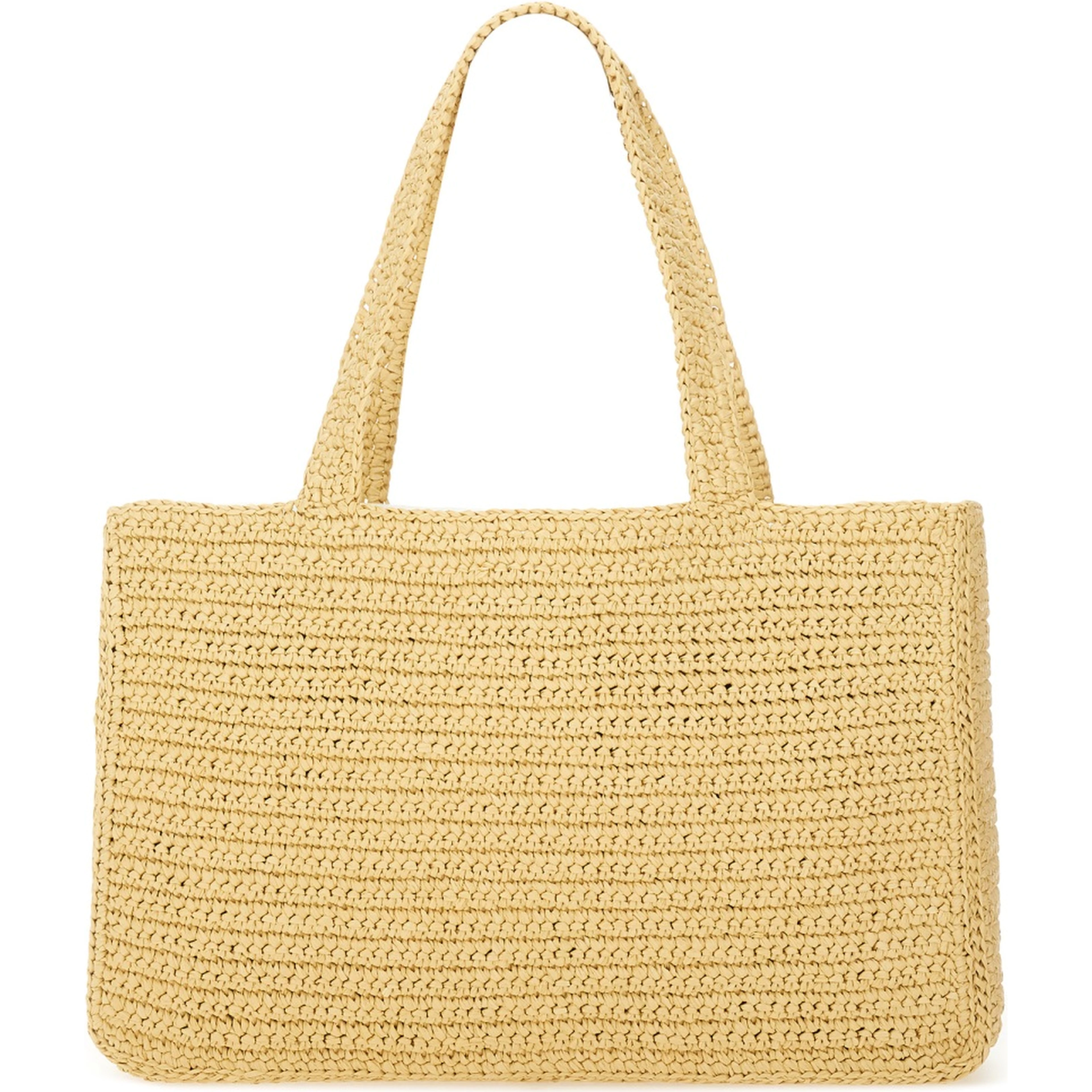 "VIVA SUPERSTAR" LARGE RAFFIA SHOPPING BAG