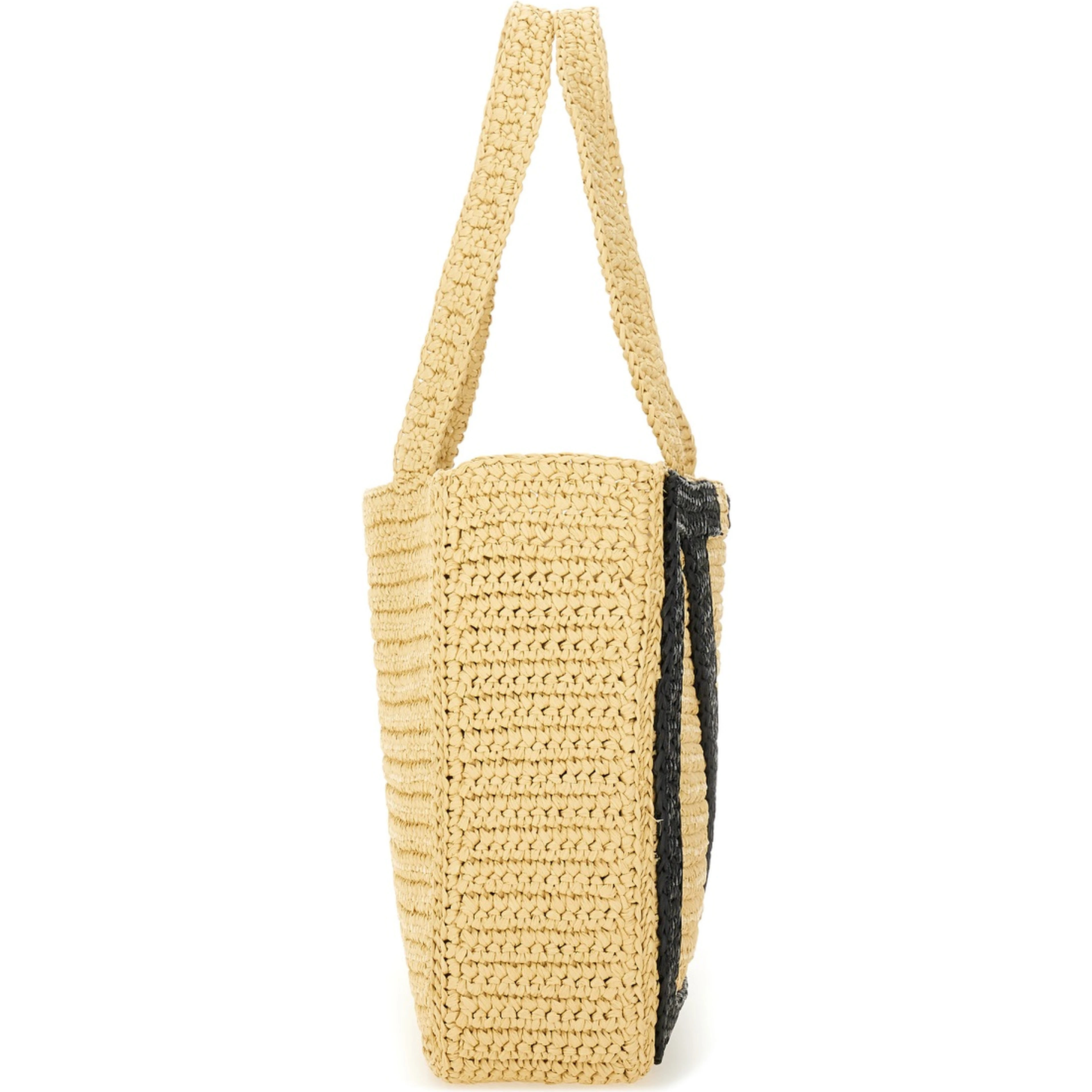 "VIVA SUPERSTAR" LARGE RAFFIA SHOPPING BAG