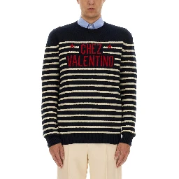 "CHEZ VALENTINE" WOOL SWEATER