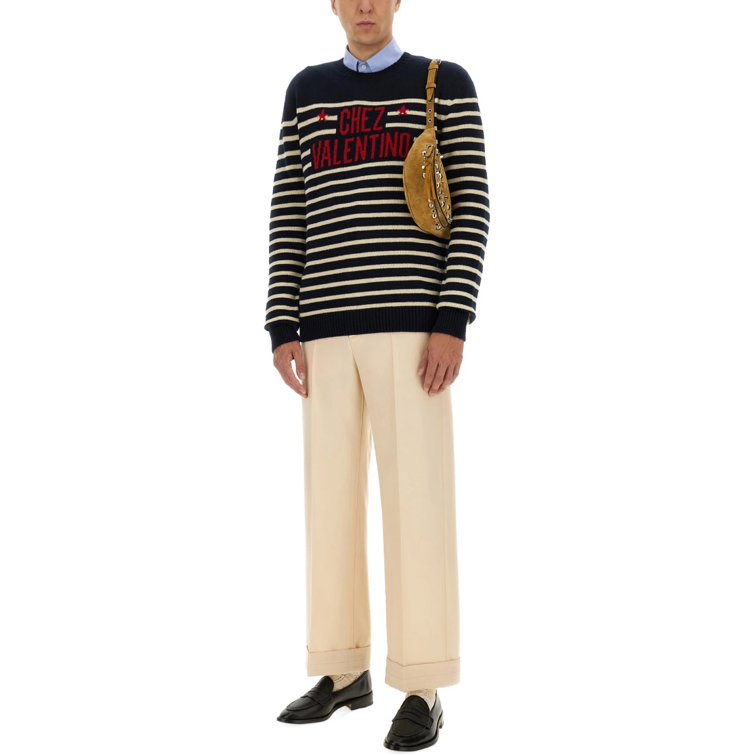 "CHEZ VALENTINE" WOOL SWEATER