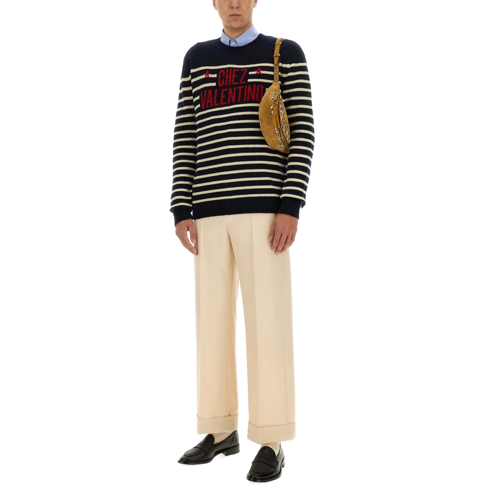 "CHEZ VALENTINE" WOOL SWEATER