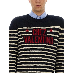 "CHEZ VALENTINE" WOOL SWEATER