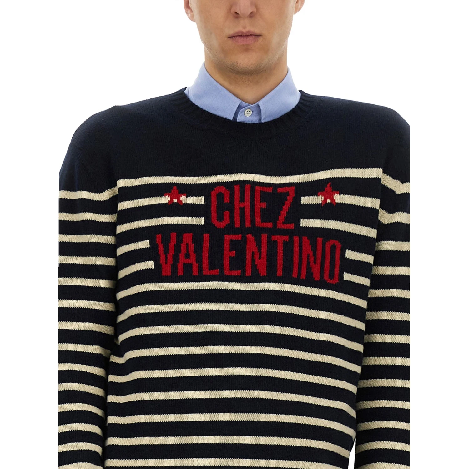 "CHEZ VALENTINE" WOOL SWEATER