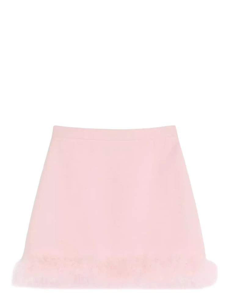 MINISKIRT WITH FEATHERS