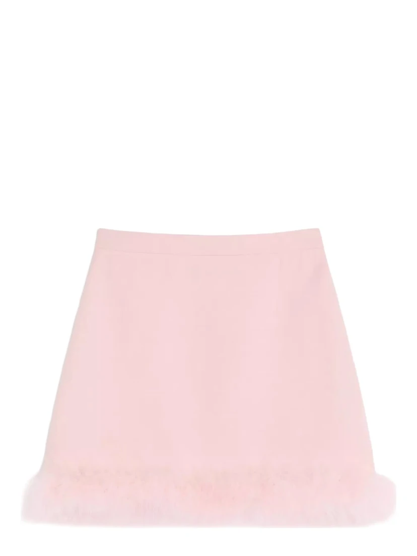 MINISKIRT WITH FEATHERS