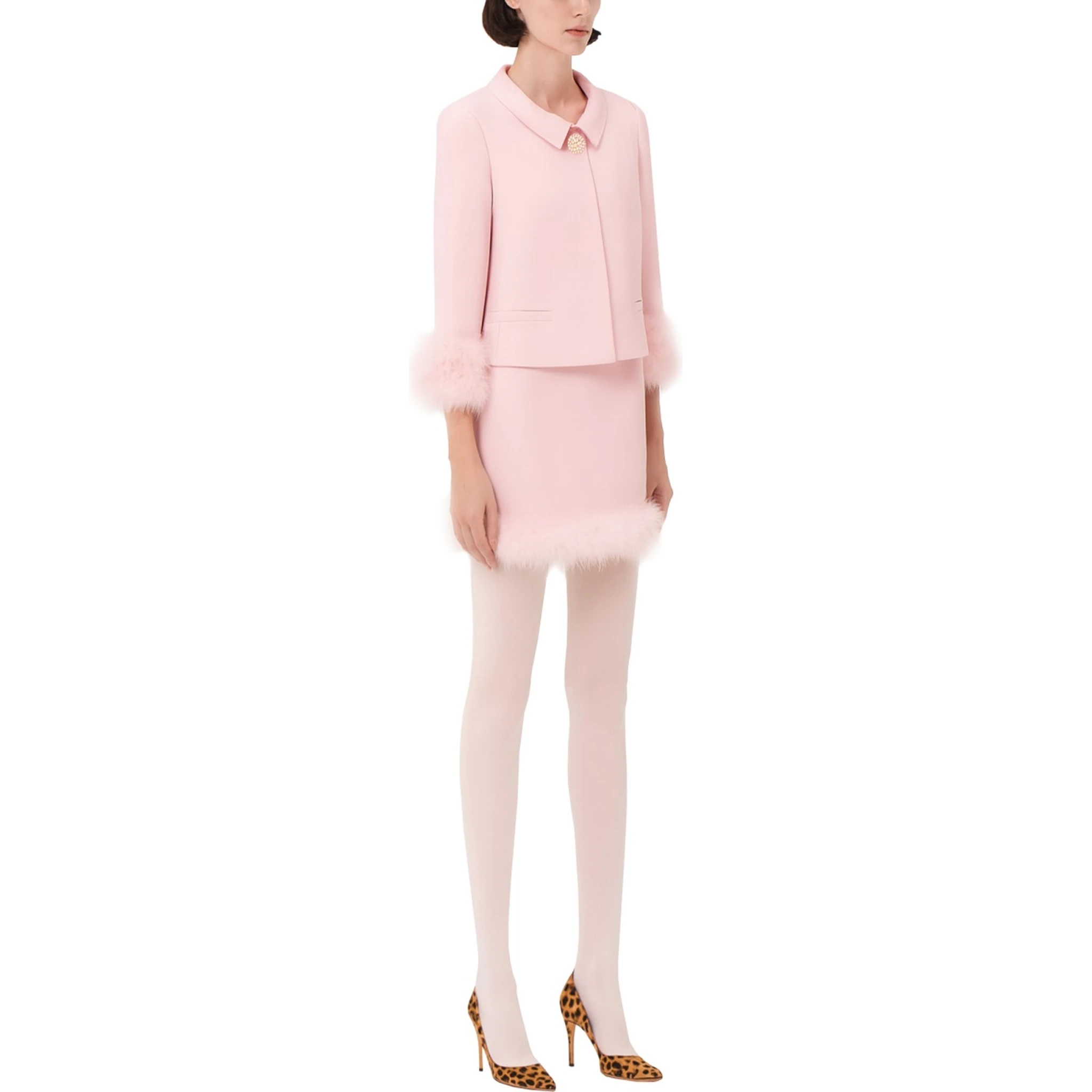 MINISKIRT WITH FEATHERS