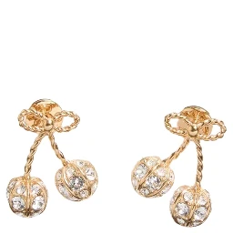 "CHERRYFIC" EARRINGS WITH RHINESTONES