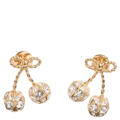 "CHERRYFIC" EARRINGS WITH RHINESTONES