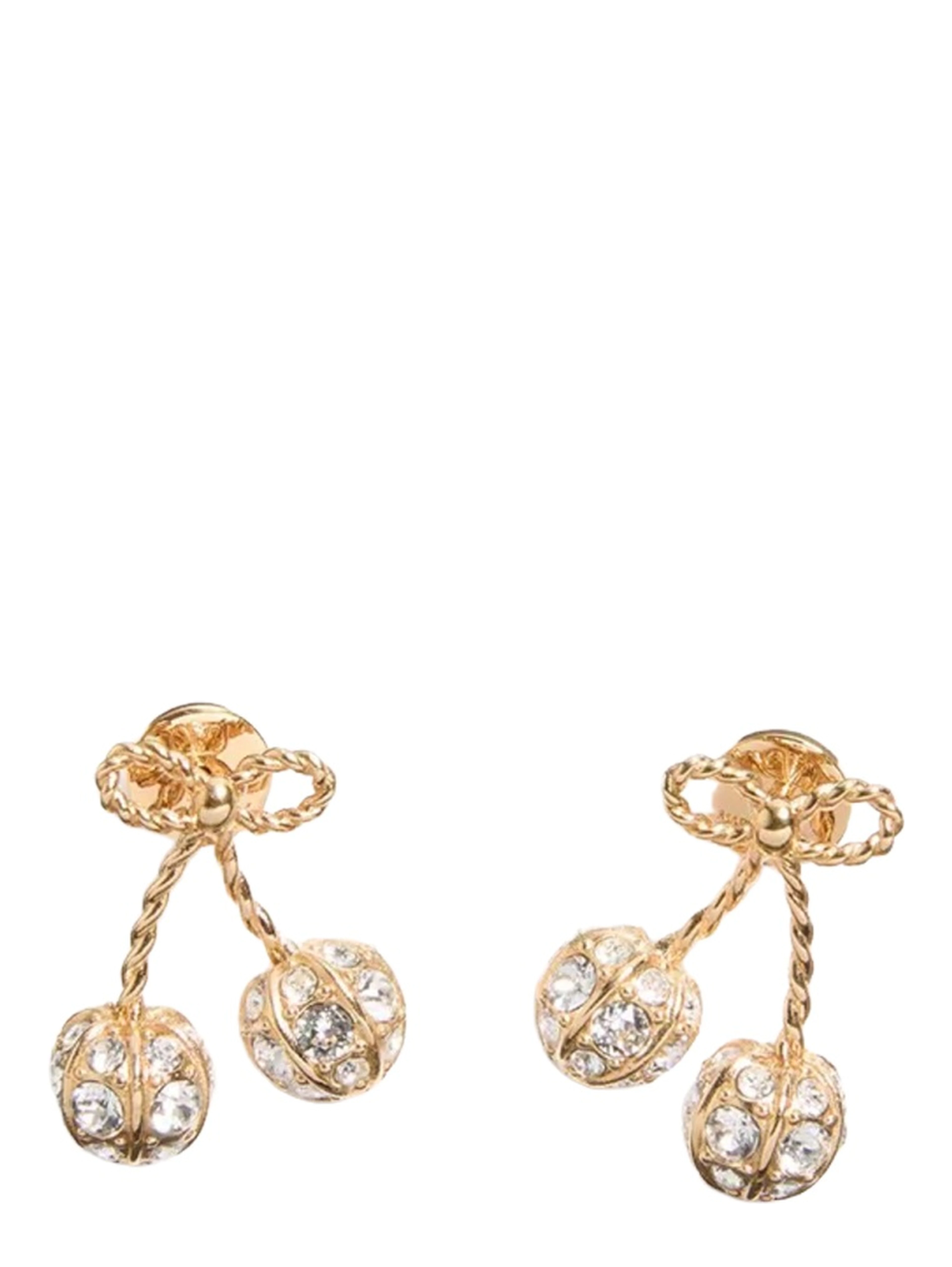 "CHERRYFIC" EARRINGS WITH RHINESTONES