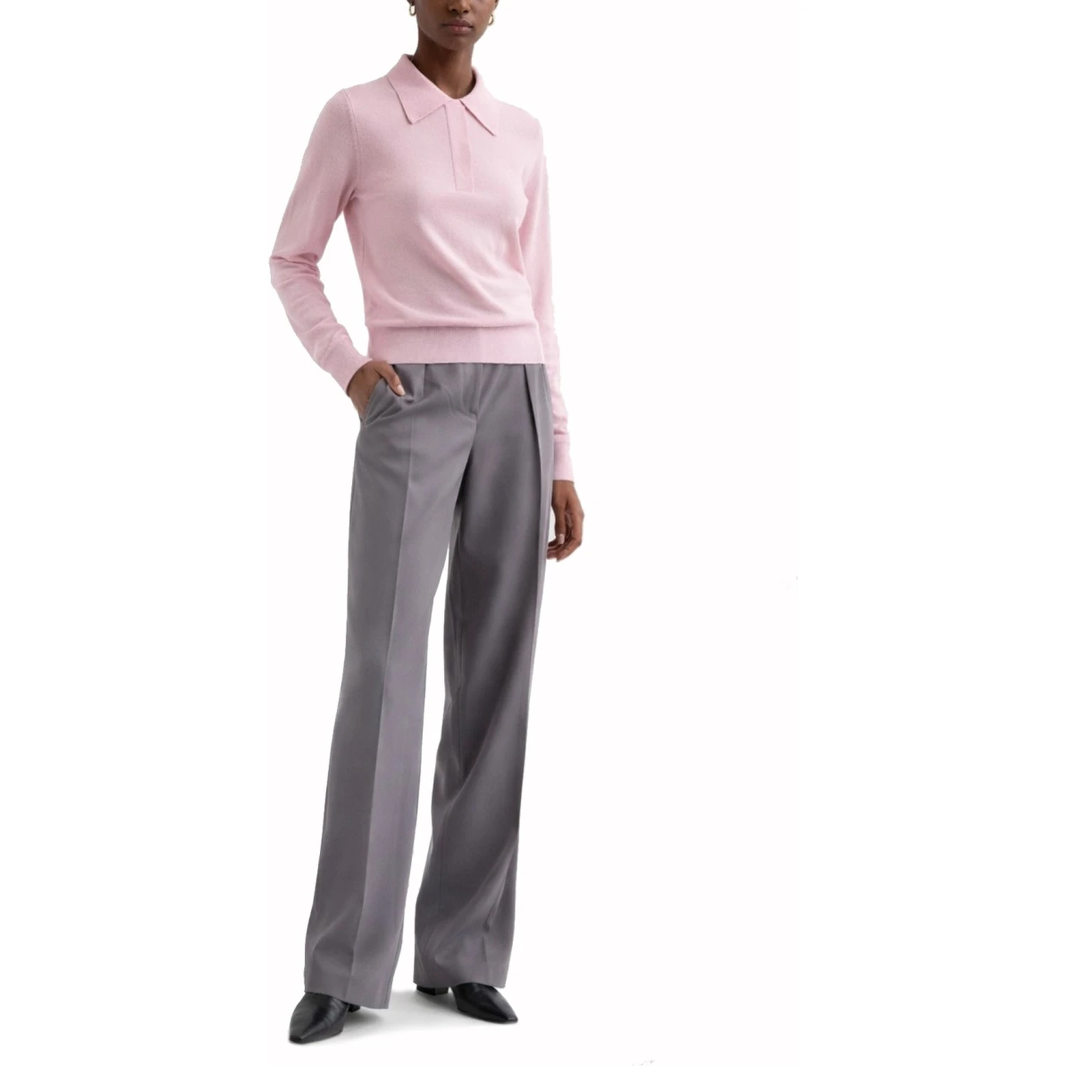 WOOL GABARDINE PANTS