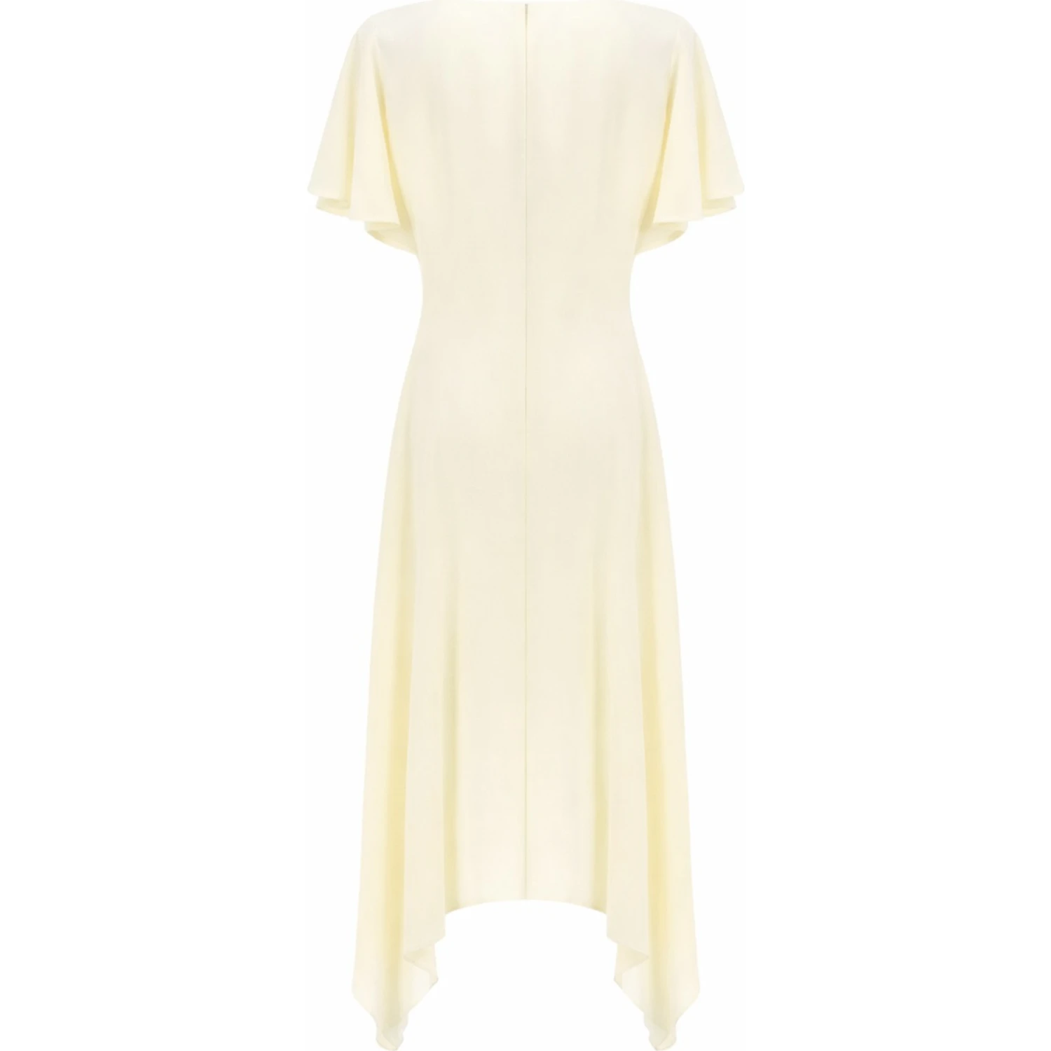 V-NECK MIDI DRESS