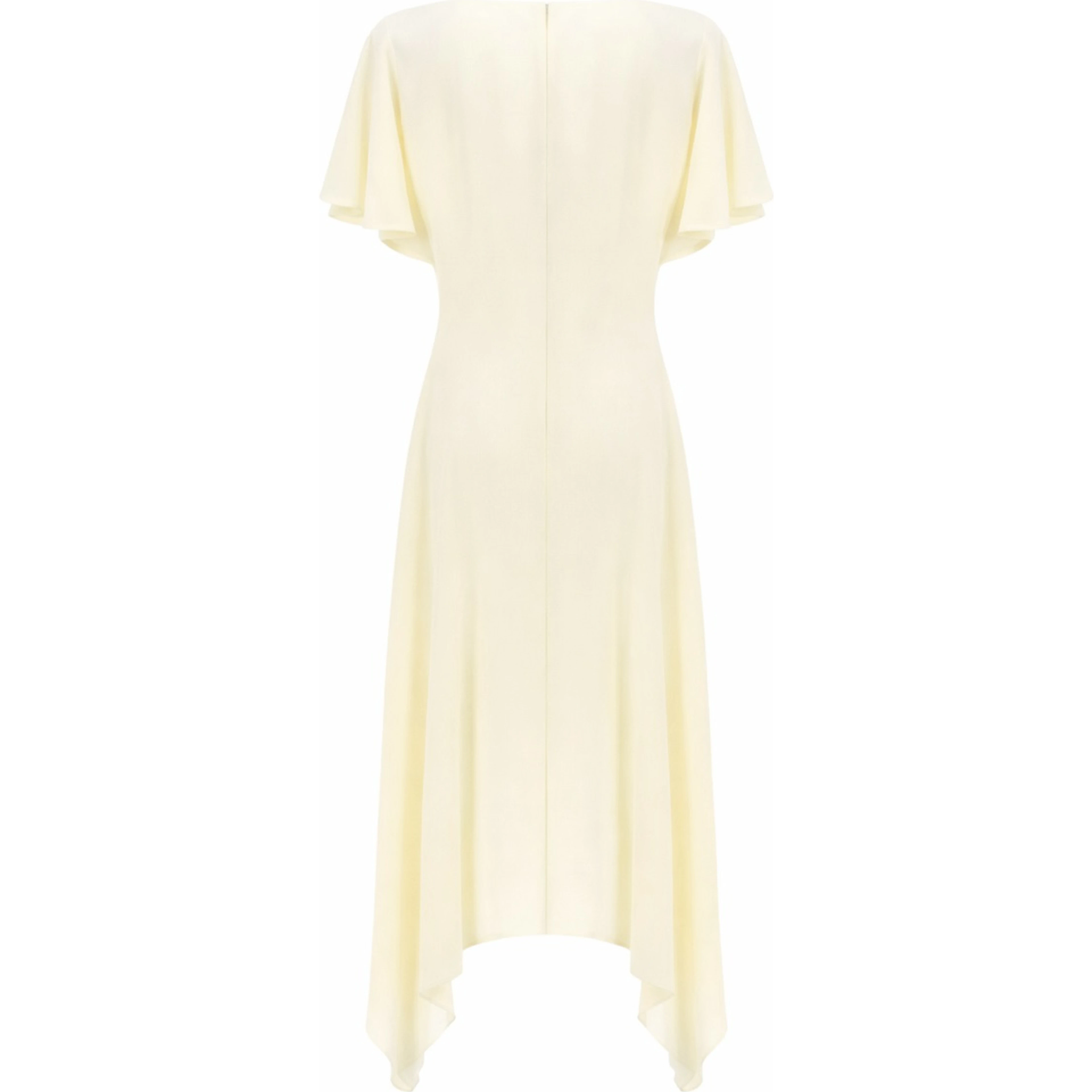 V-NECK MIDI DRESS