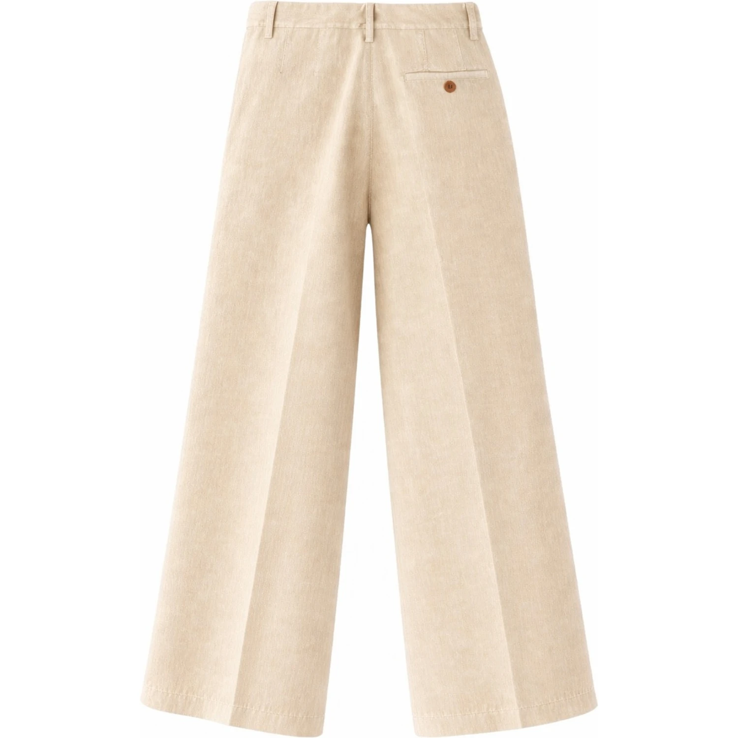 COTTON AND LINEN TAILORED PANTS