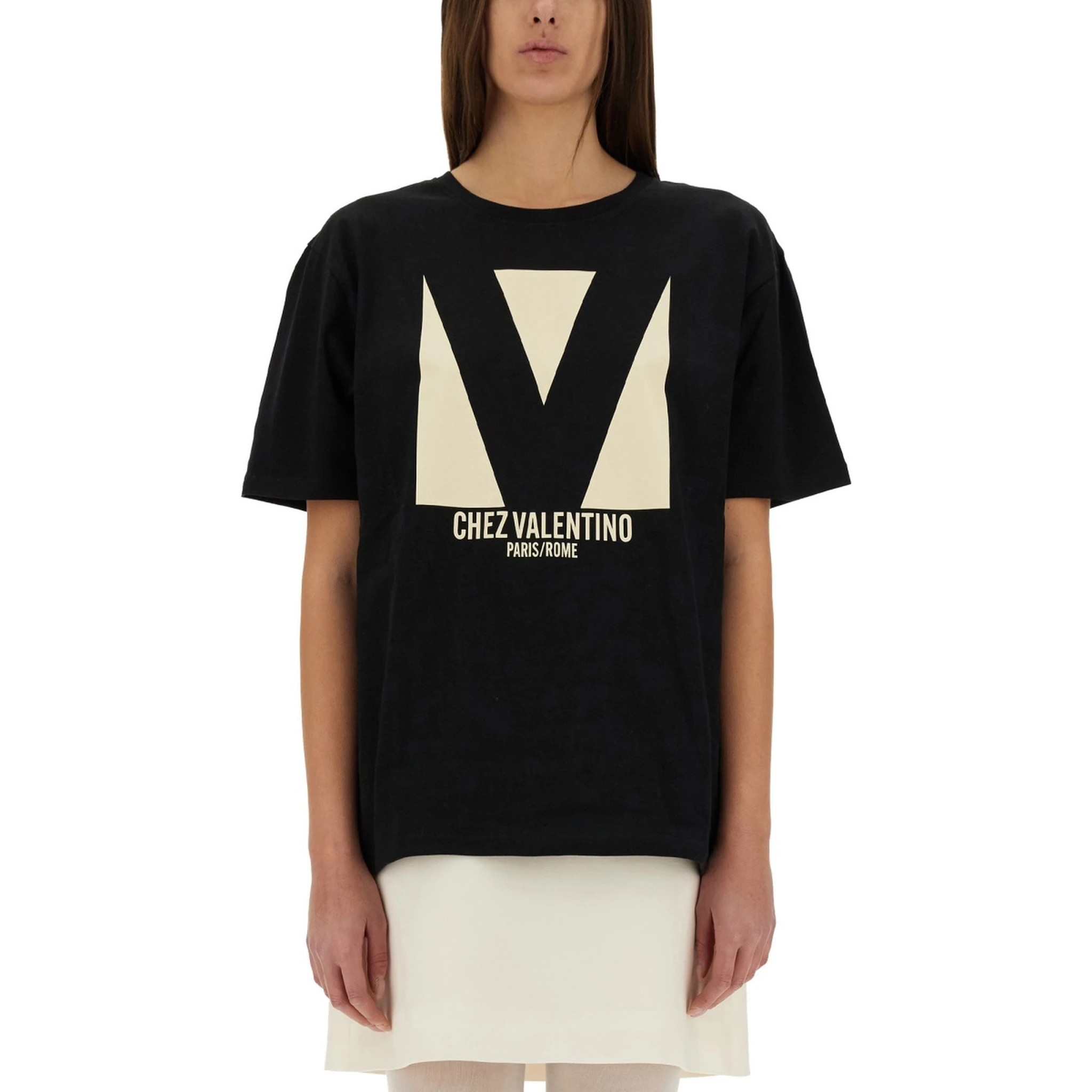 "CHEZ VALENTINO" PRINT T-SHIRT