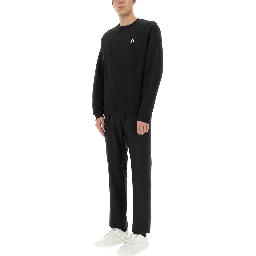 COTTON CREWNECK SWEATSHIRT WITH "CHEZ VALENTINO" PATCH