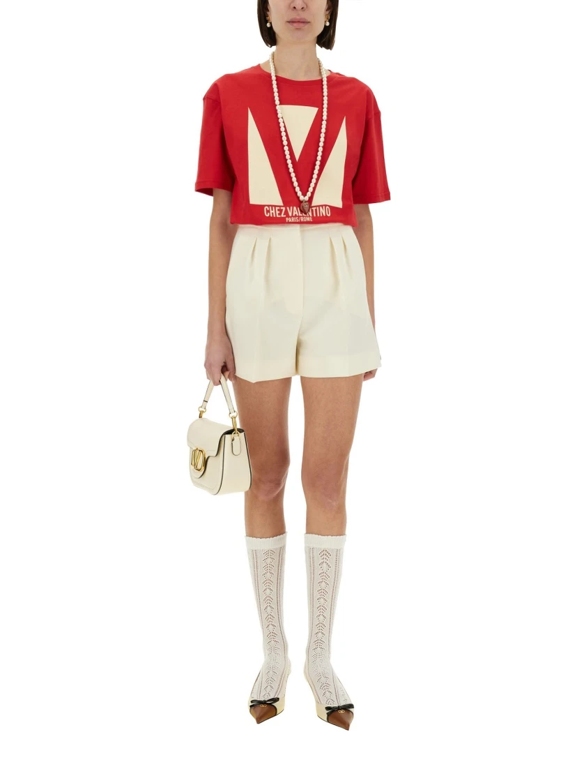 "CHEZ VALENTINO" PRINT T-SHIRT