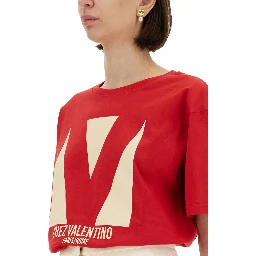 "CHEZ VALENTINO" PRINT T-SHIRT