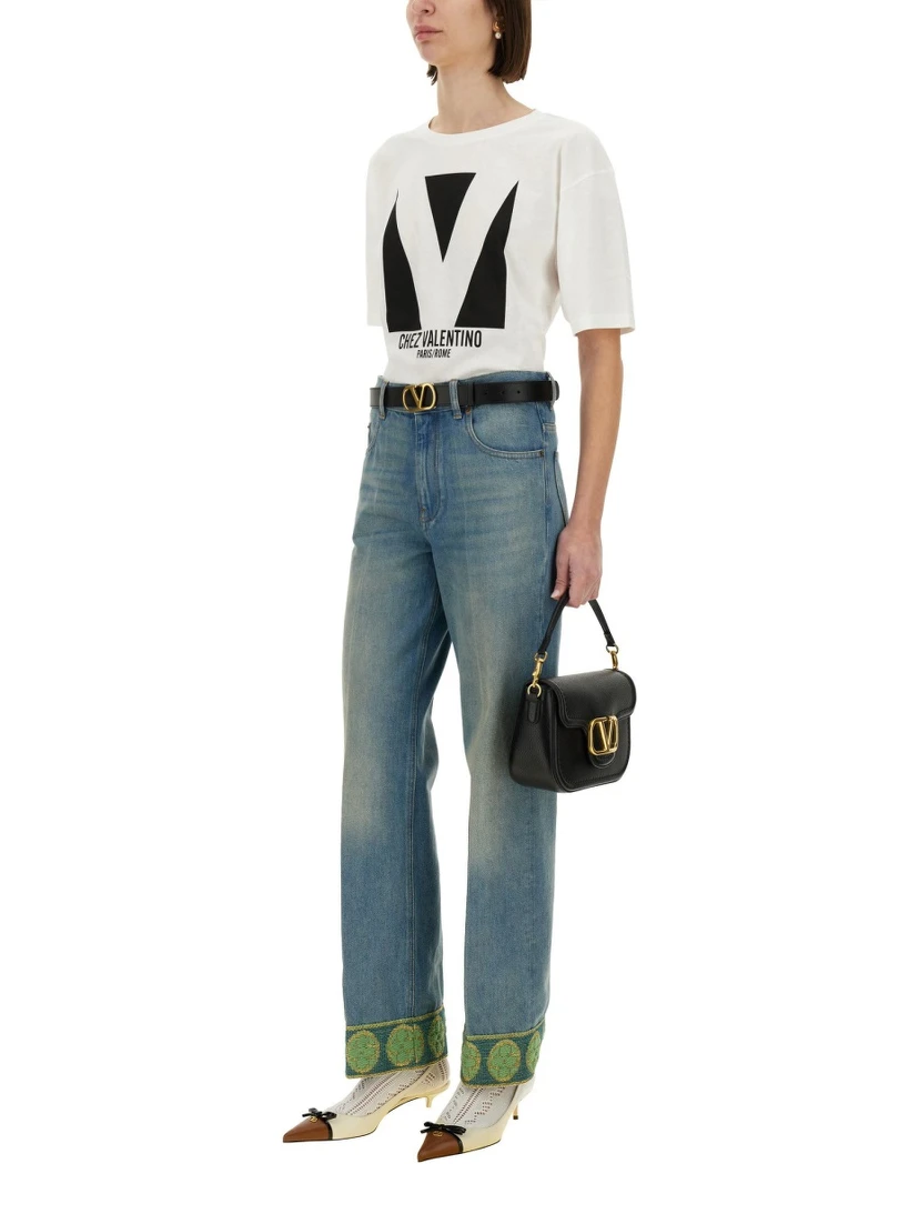 "CHEZ VALENTINO" PRINT T-SHIRT