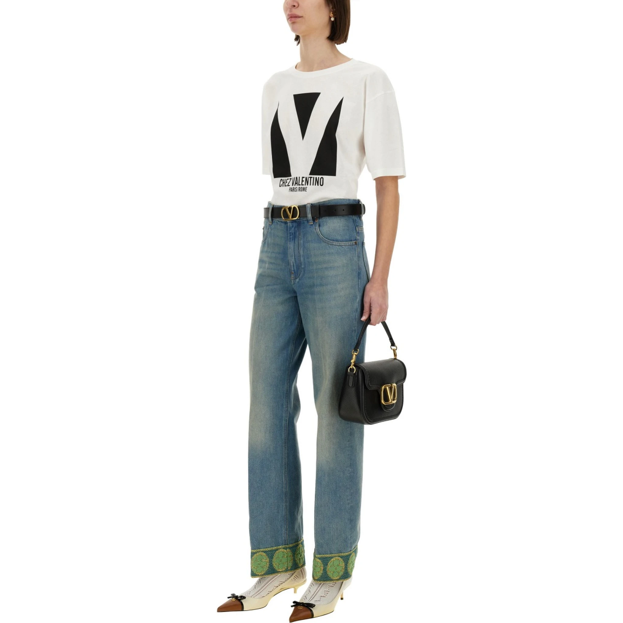 "CHEZ VALENTINO" PRINT T-SHIRT