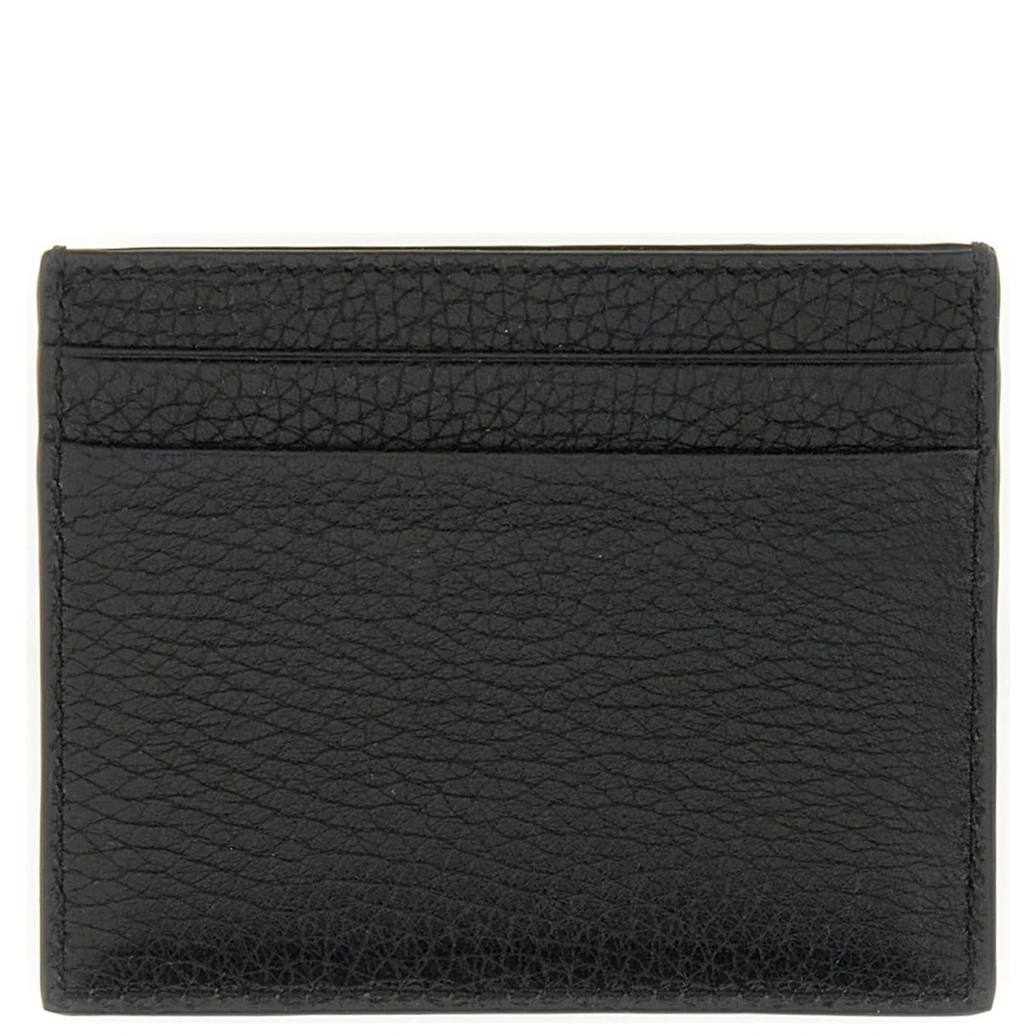 GARNET CALFSKIN "ROCKSTUD" CARD HOLDER