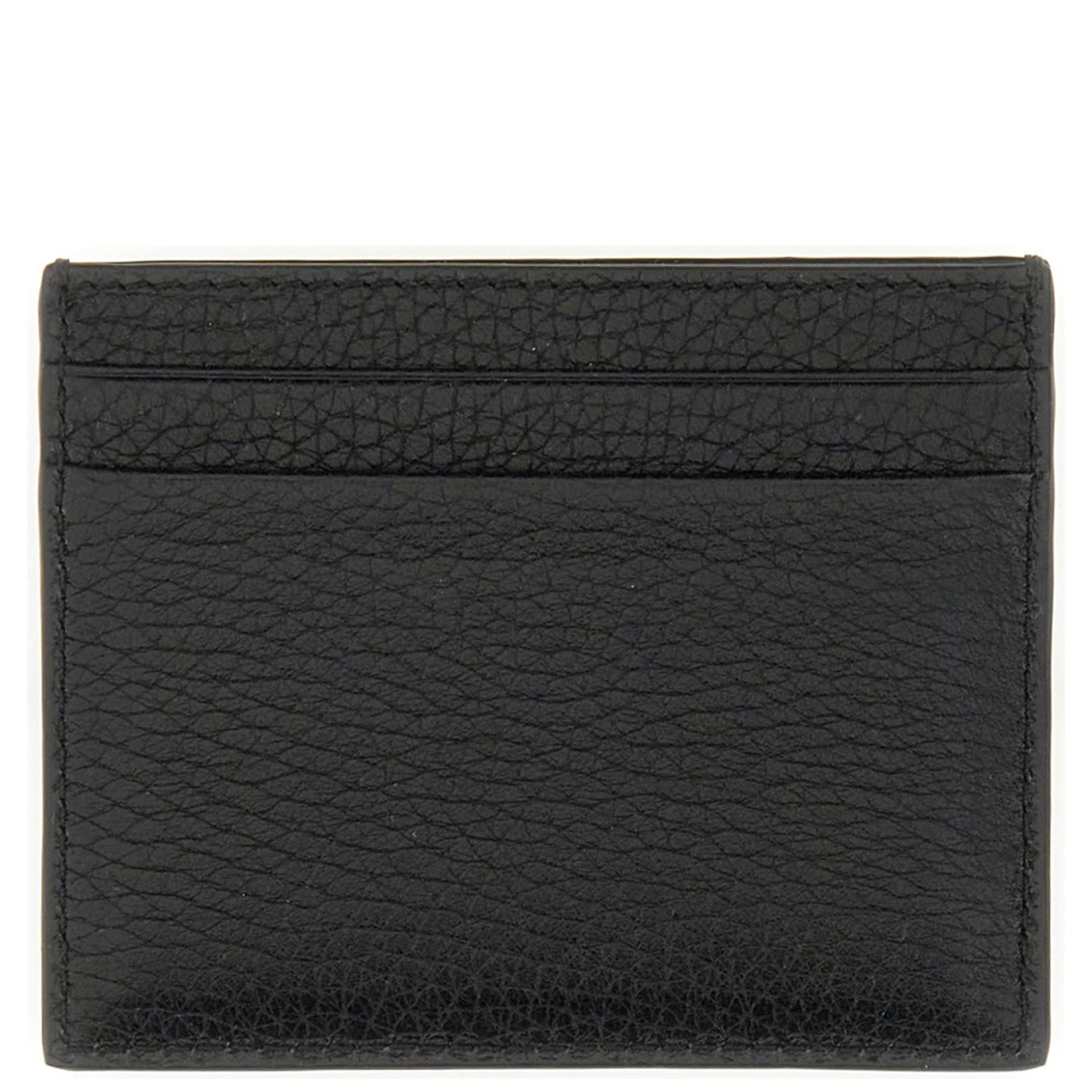 GARNET CALFSKIN "ROCKSTUD" CARD HOLDER