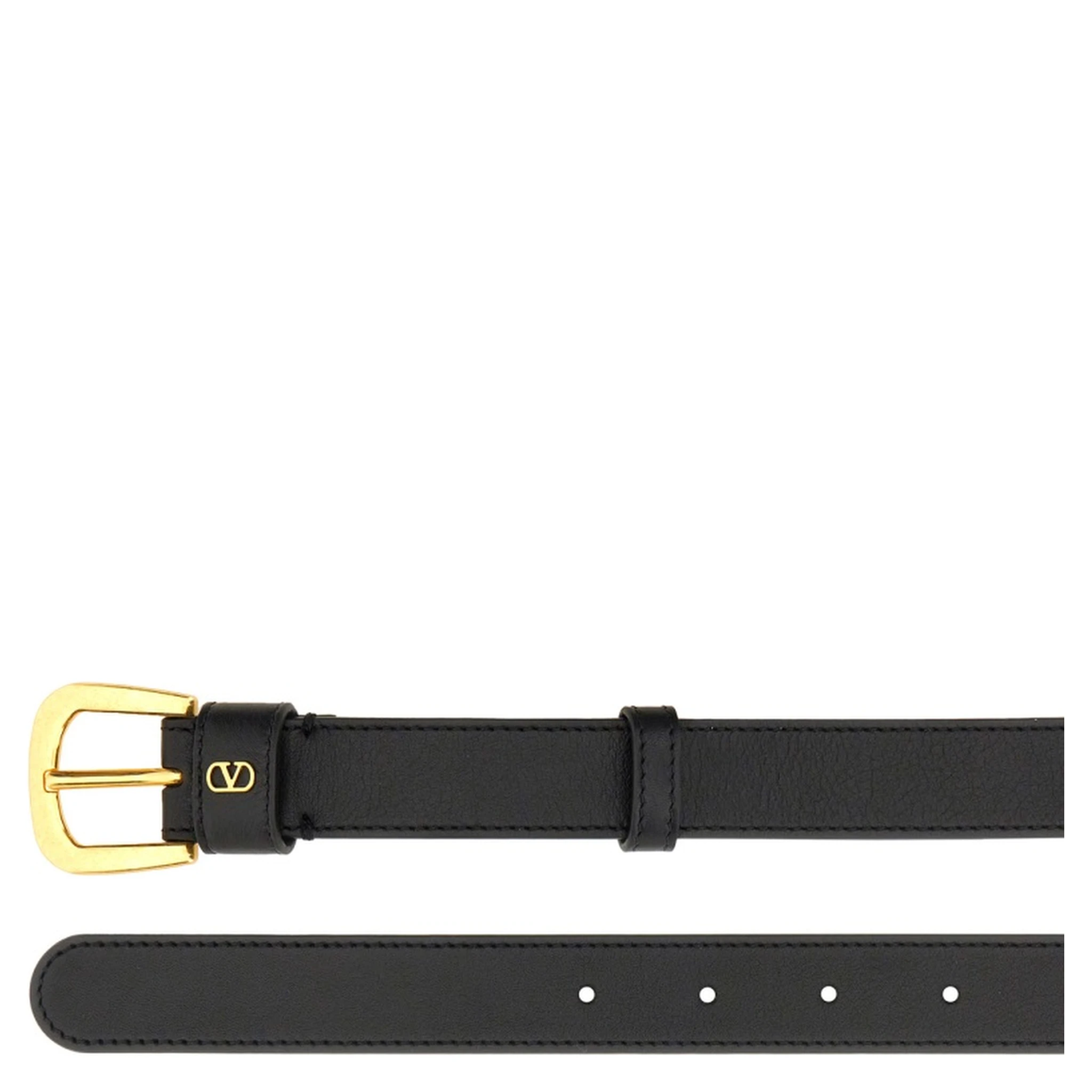 GLOSSY CALFSKIN "VLOGO SIGNATURE" BELT
