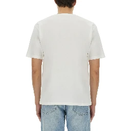 COTTON T-SHIRT WITH "CHEZ VALENTINO" PRINT