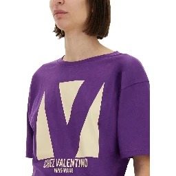 "CHEZ VALENTINO" PRINT T-SHIRT