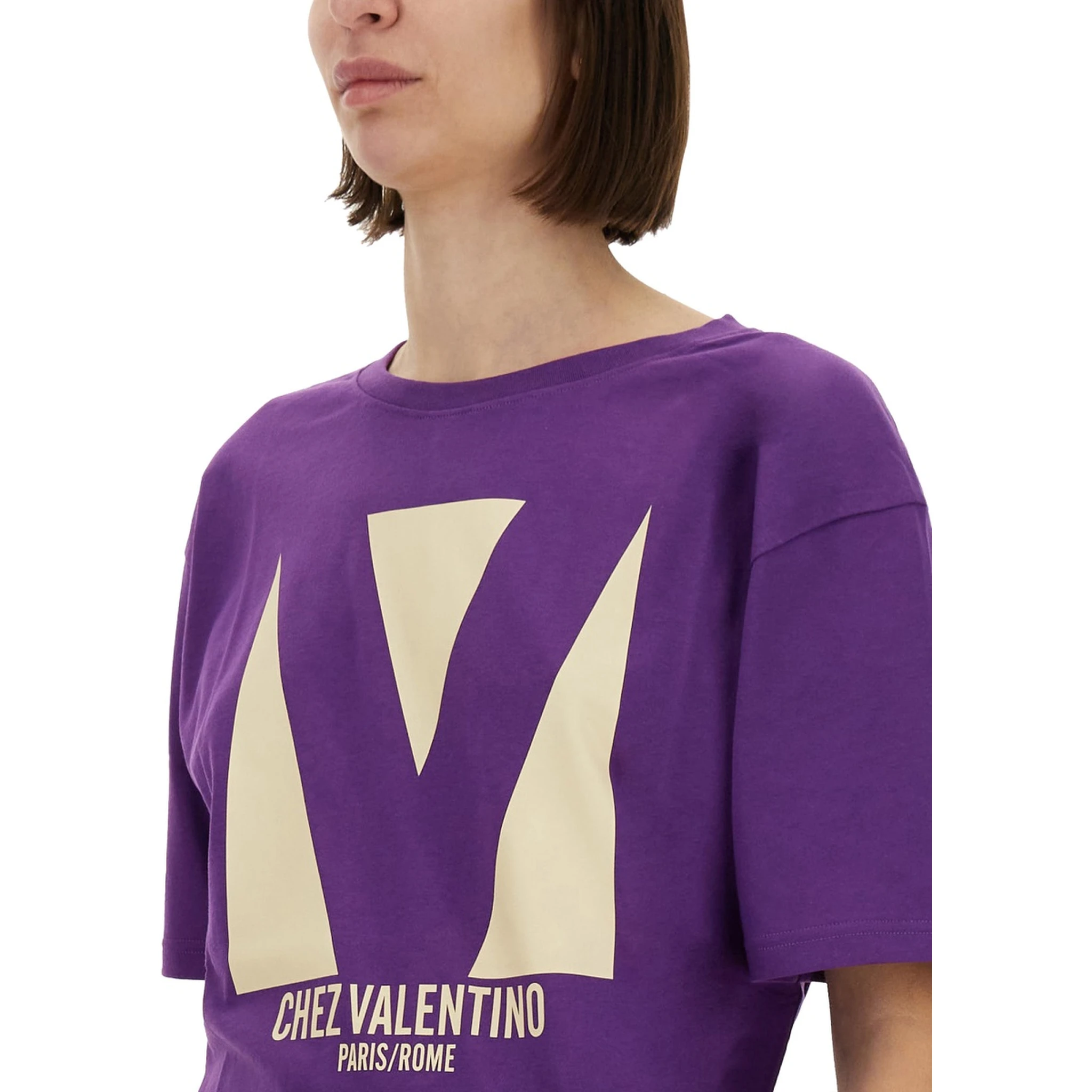 "CHEZ VALENTINO" PRINT T-SHIRT