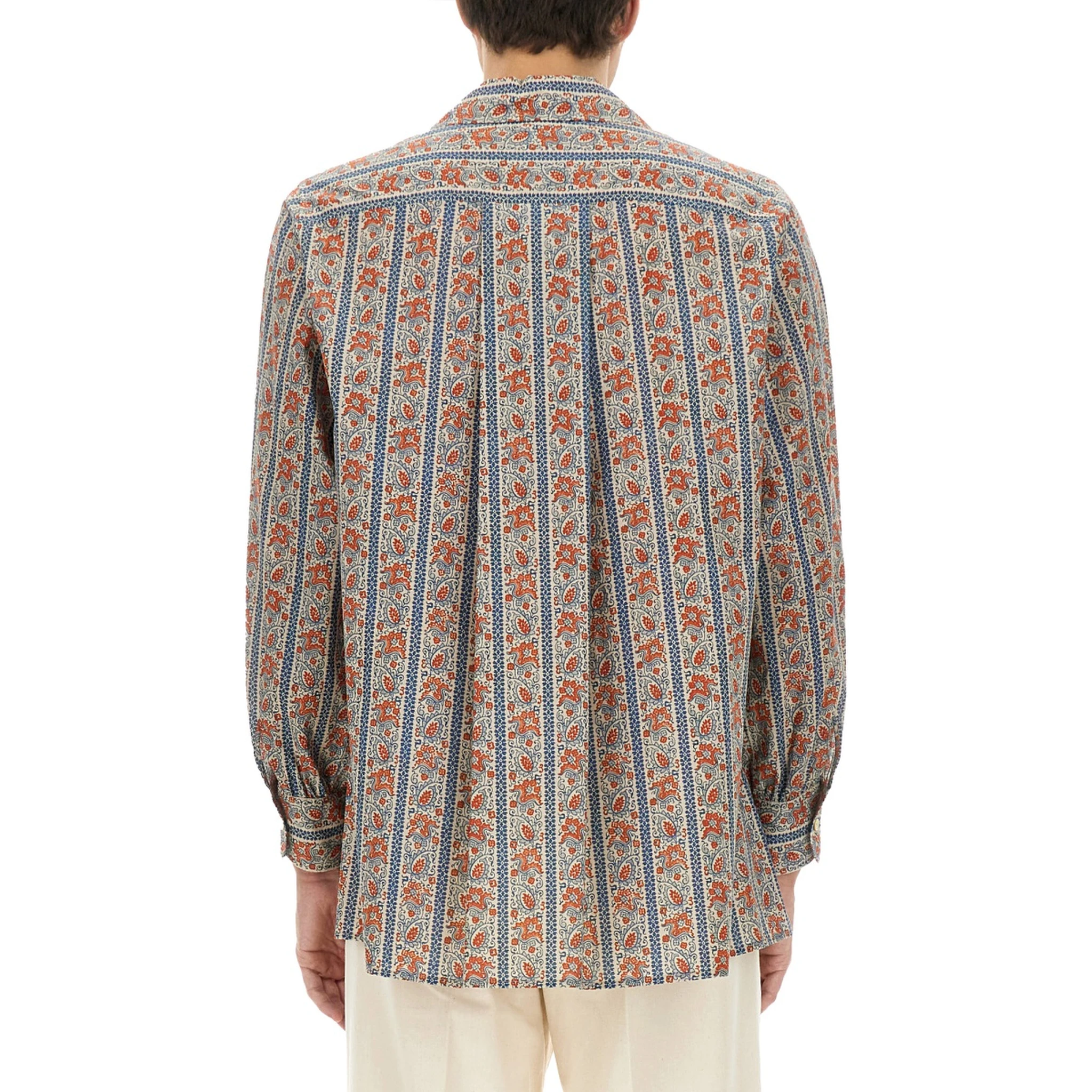 PAJAMA SHIRT WITH "VOYAGE IMAGINAIRE" PRINT