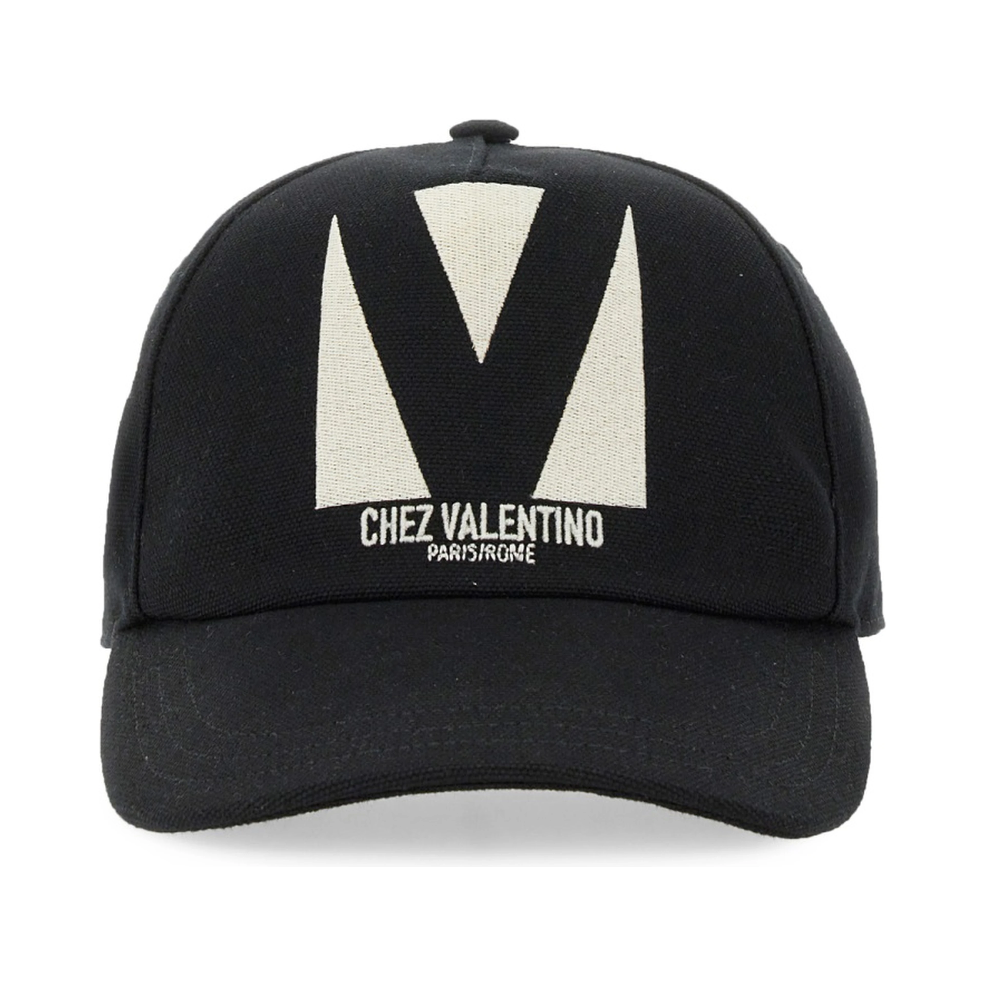 "CHEZ VALENTINO" EMBROIDERED BASEBALL CAP