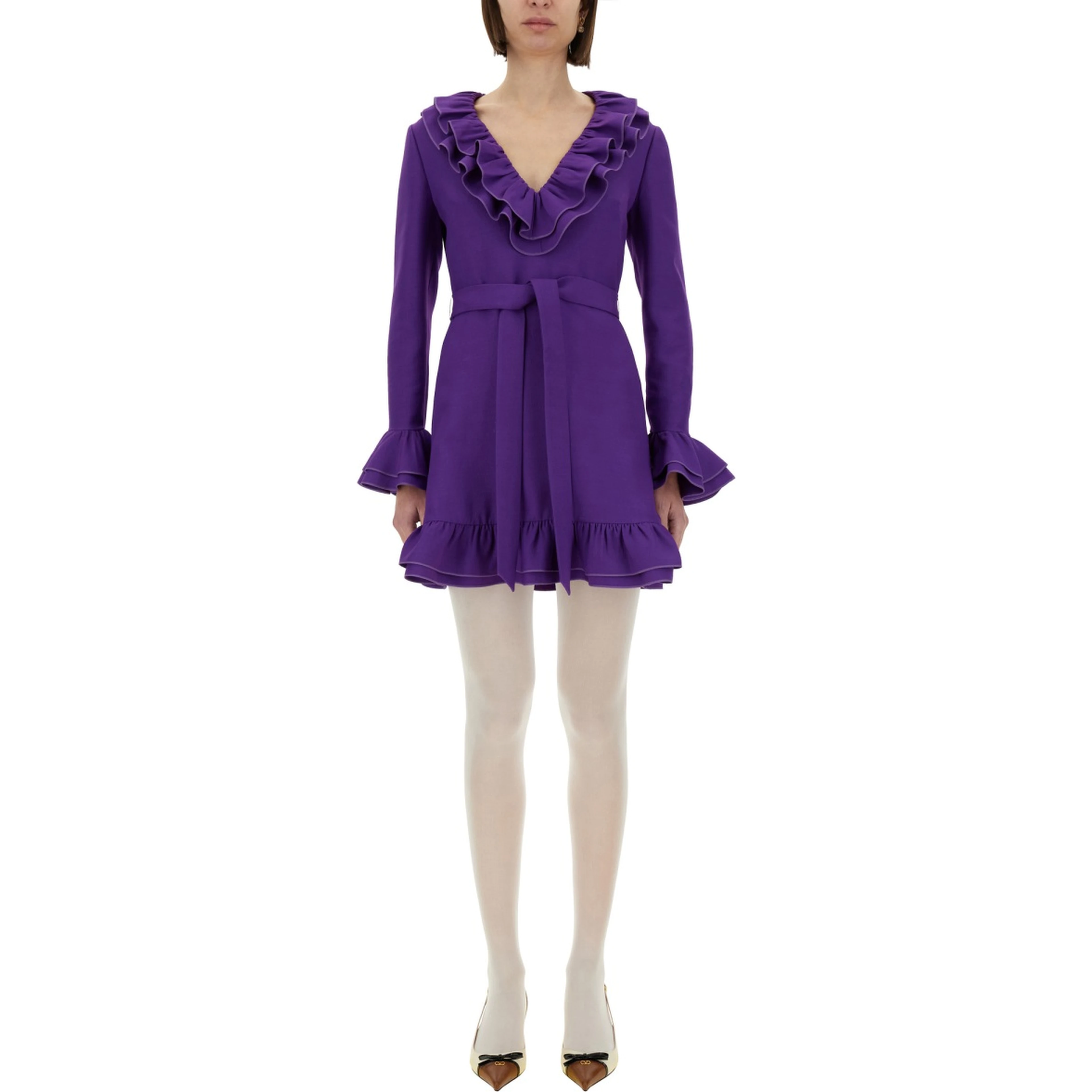 CREPE COUTURE SHORT DRESS