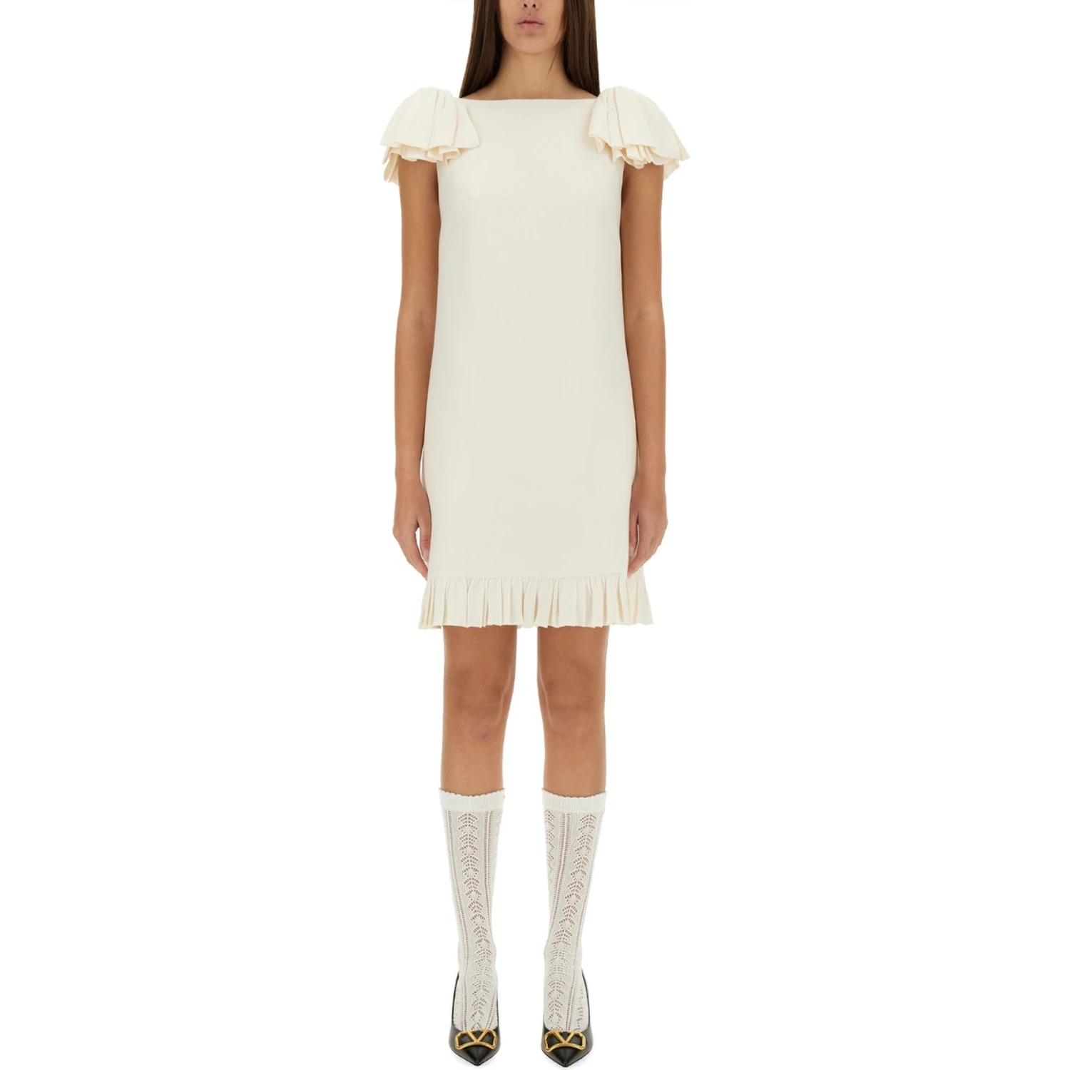 CREPE COUTURE SHORT DRESS
