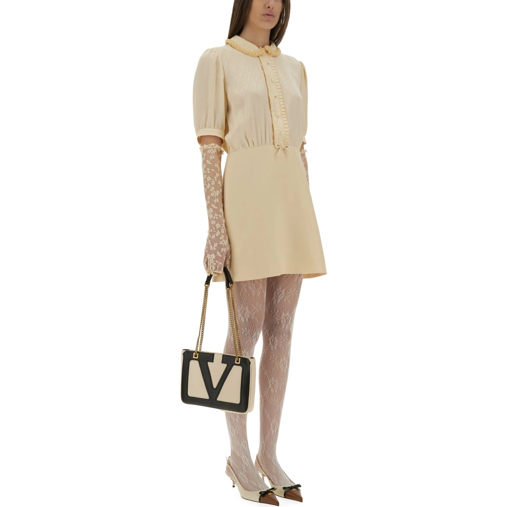 CREPE COUTURE SHORT DRESS