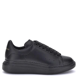Black Calf Leather Bos Taurus Platform Sneakers