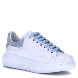 Light Blue Calf Leather Bos Taurus Platform Sneakers