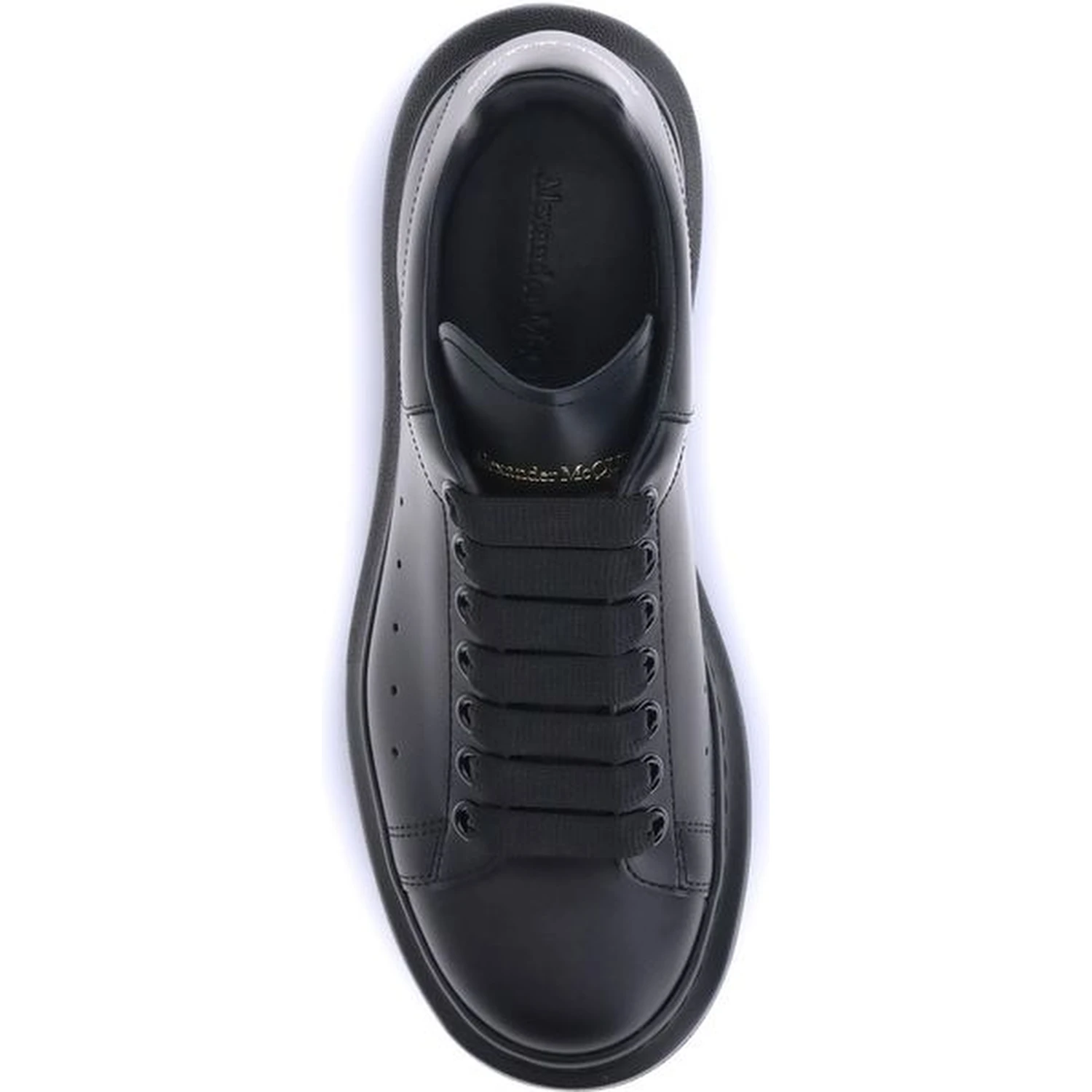 Black Calf Leather Bos Taurus Platform Sneakers