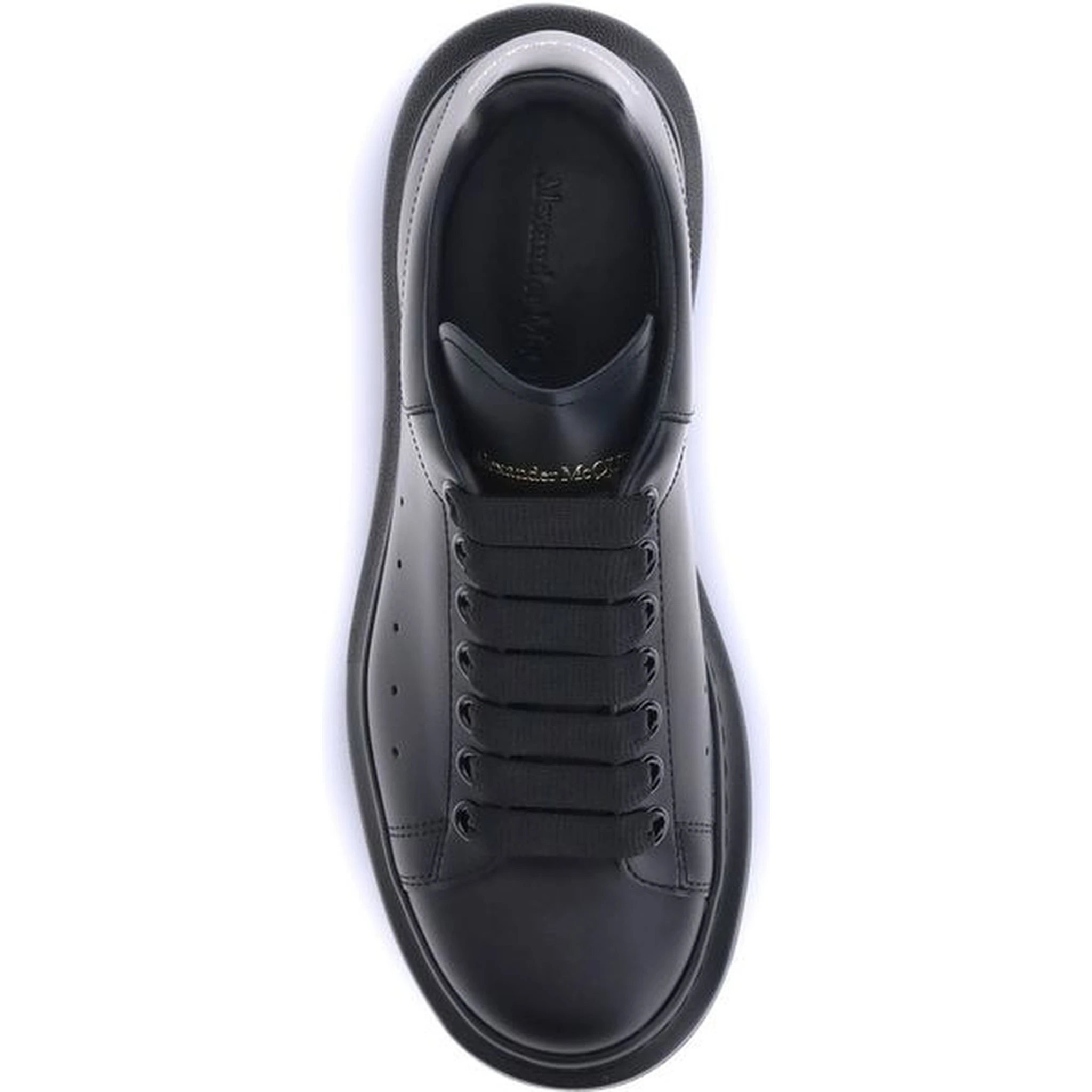 Black Calf Leather Bos Taurus Platform Sneakers