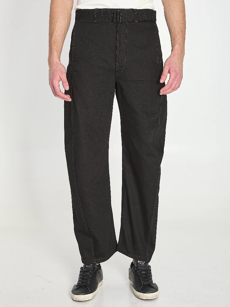 Twisted belted pants
