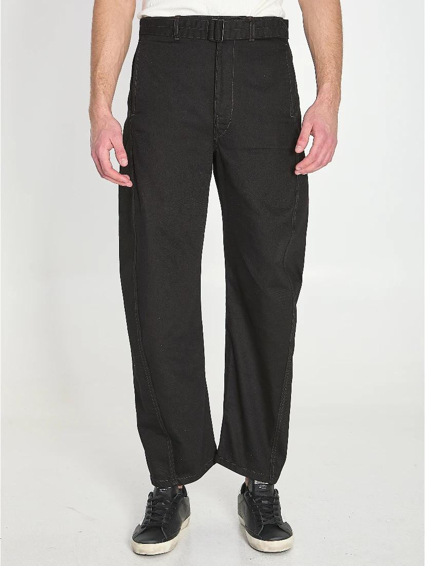 Twisted belted pants
