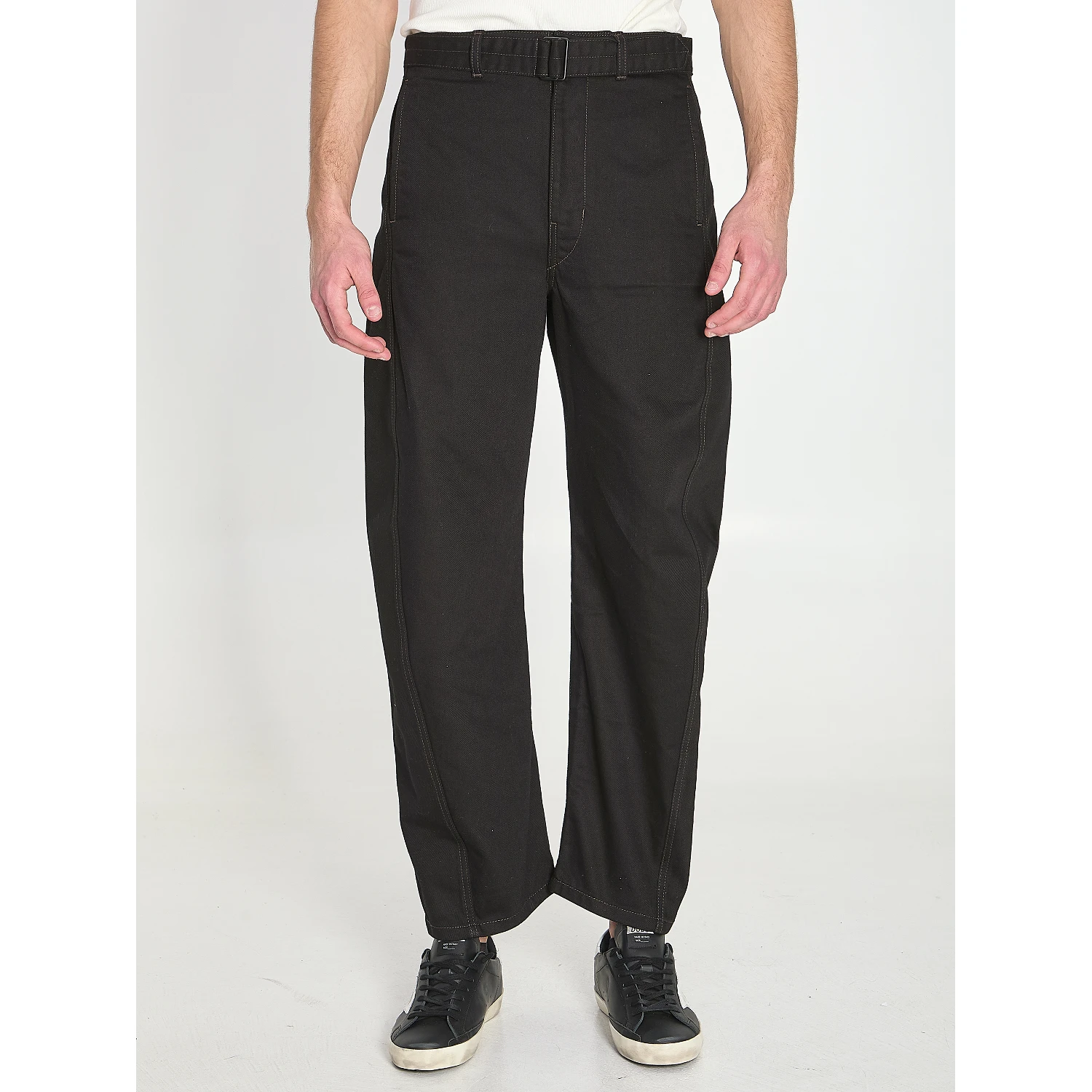 Twisted belted pants
