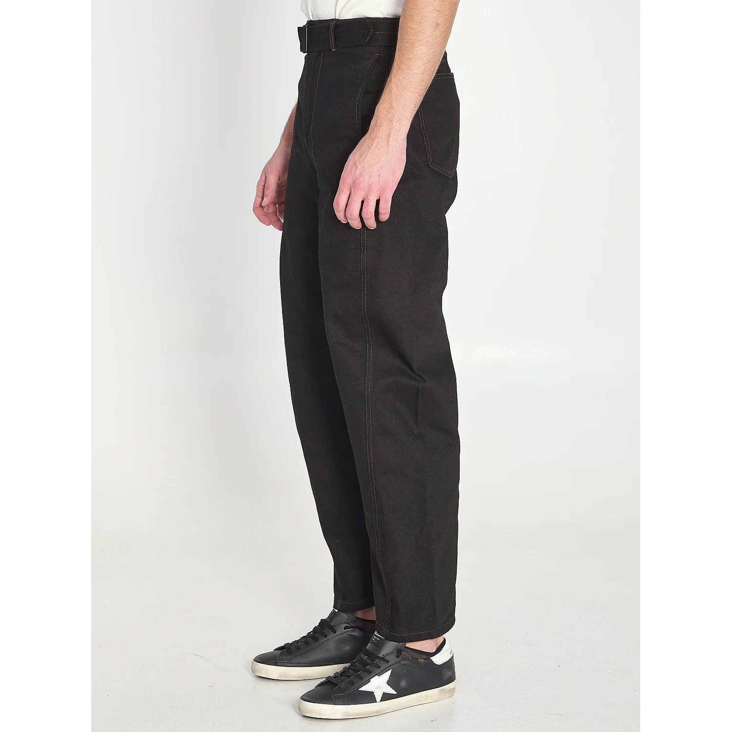 Twisted belted pants
