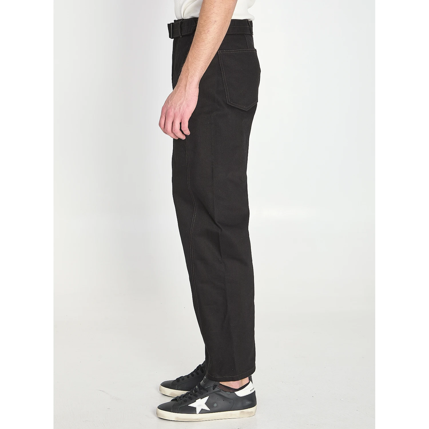 Twisted belted pants