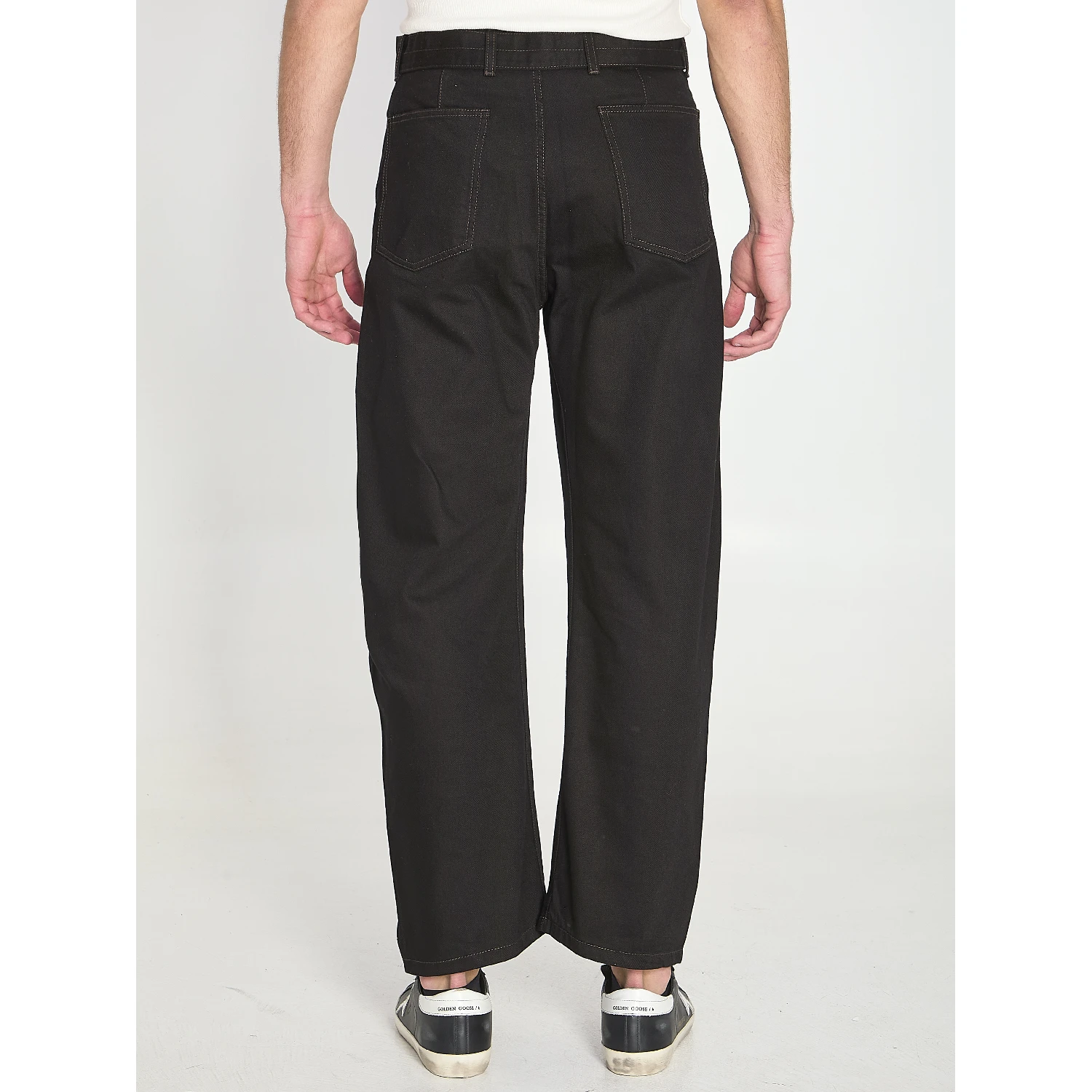 Twisted belted pants