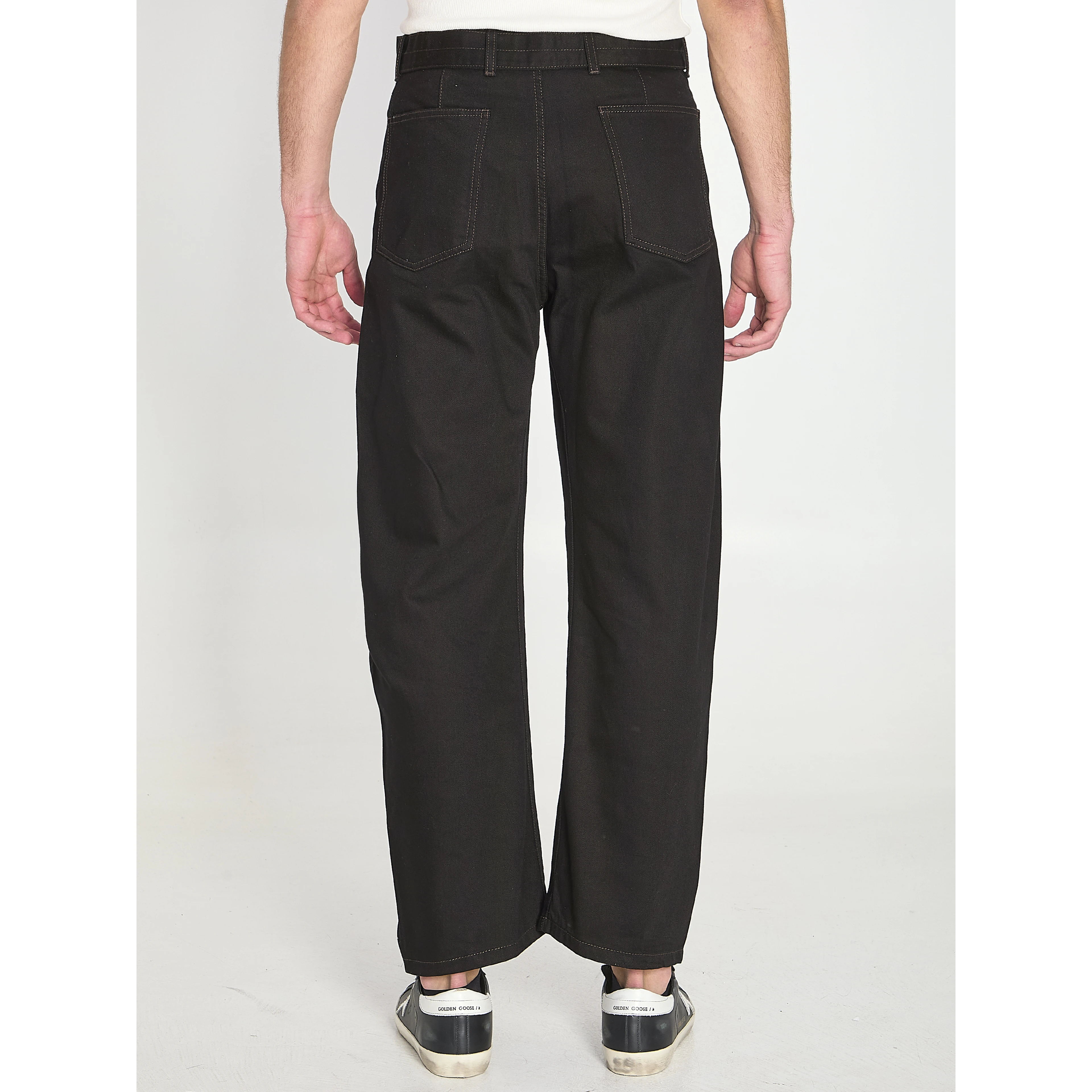Twisted belted pants