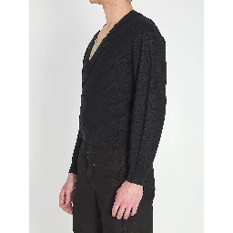 Relaxed twisted cardigan