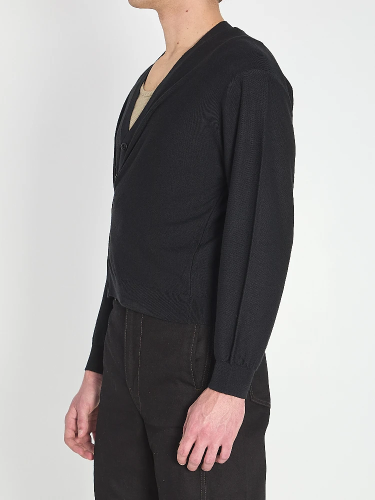 Relaxed twisted cardigan alternative