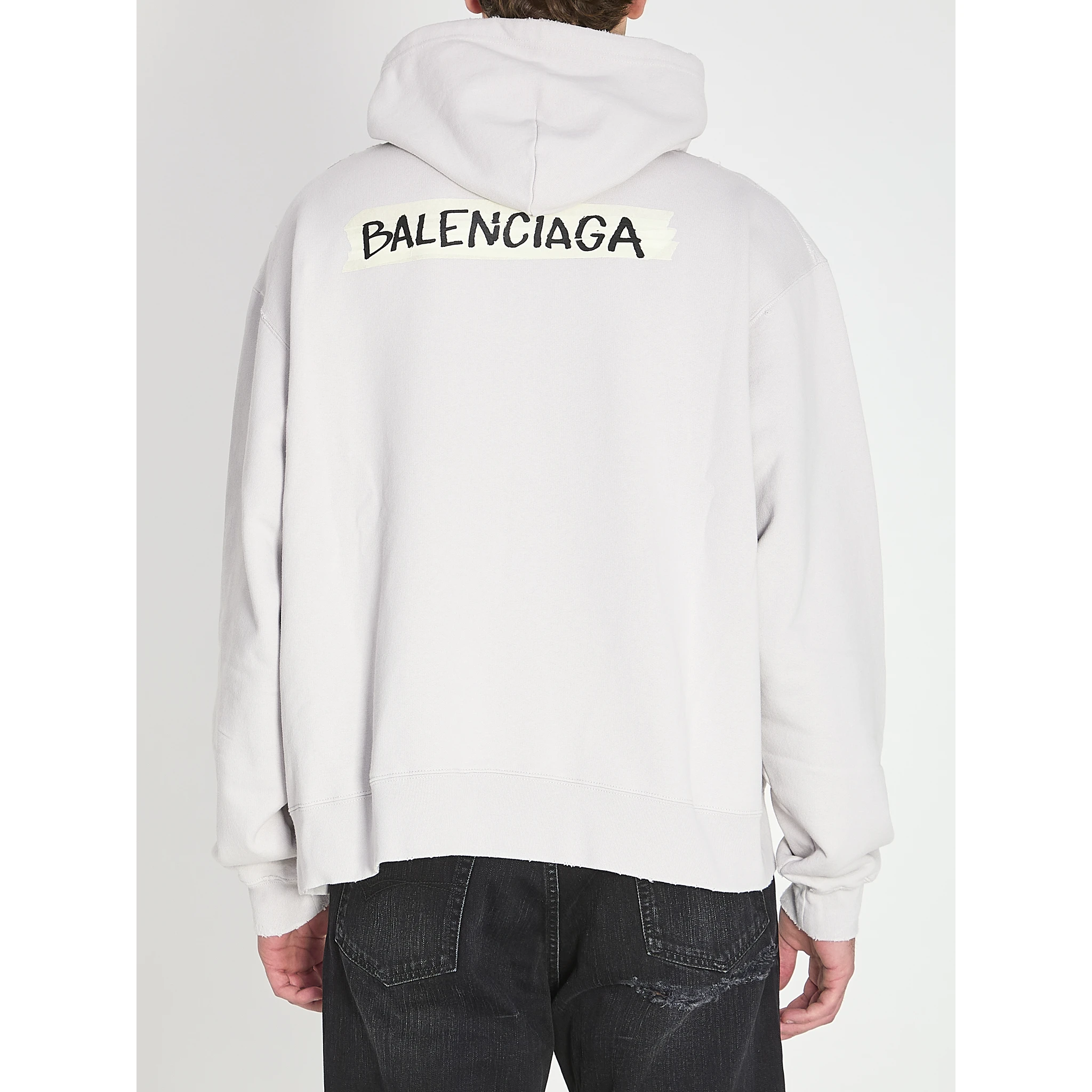 Masking Tape zip-up hoodie