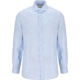 Brunello Cucinelli Shirts Light Blue